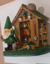 Load image into Gallery viewer, Wilf's Shed - Gnome tool shed - Elvedon Elf, Fairy, Pixie, Gnome Figurines - Part of the Wilf range
