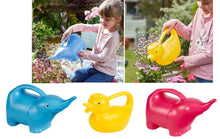 Load image into Gallery viewer, FunCan - Kids watering can for children Elephant or Duck - 17 x 29 x 12 cm Yellow, Pink or Blue
