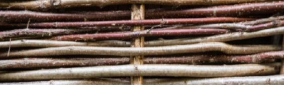 1.2m x 0.6m Hazel Hurdle Kit - Make your own hazel hurdle - fresh cut Rods & Sails 4ft x 2ft
