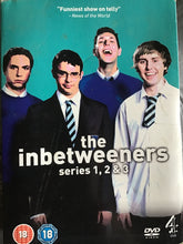 Load image into Gallery viewer, The Inbetweeners Series 1, 2 and 3 DVDs
