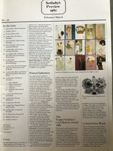 Load image into Gallery viewer, Sotheby’s Preview February March 1982 No.16
