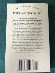 Sense and Sensibility (Penguin Popular Classics) Austen, Jane