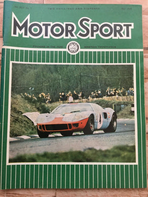 Motor Sport Magazine May 1968 Vol. 44 no. 5 [Paperback] Motor Sport