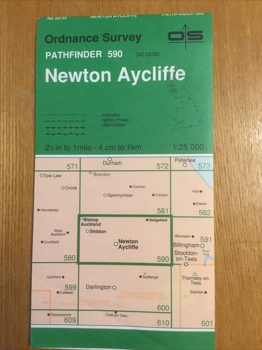 OS Pathfinder Map Newton Aycliffe Sheet 590 (NZ22/32) | Ordnance Survey