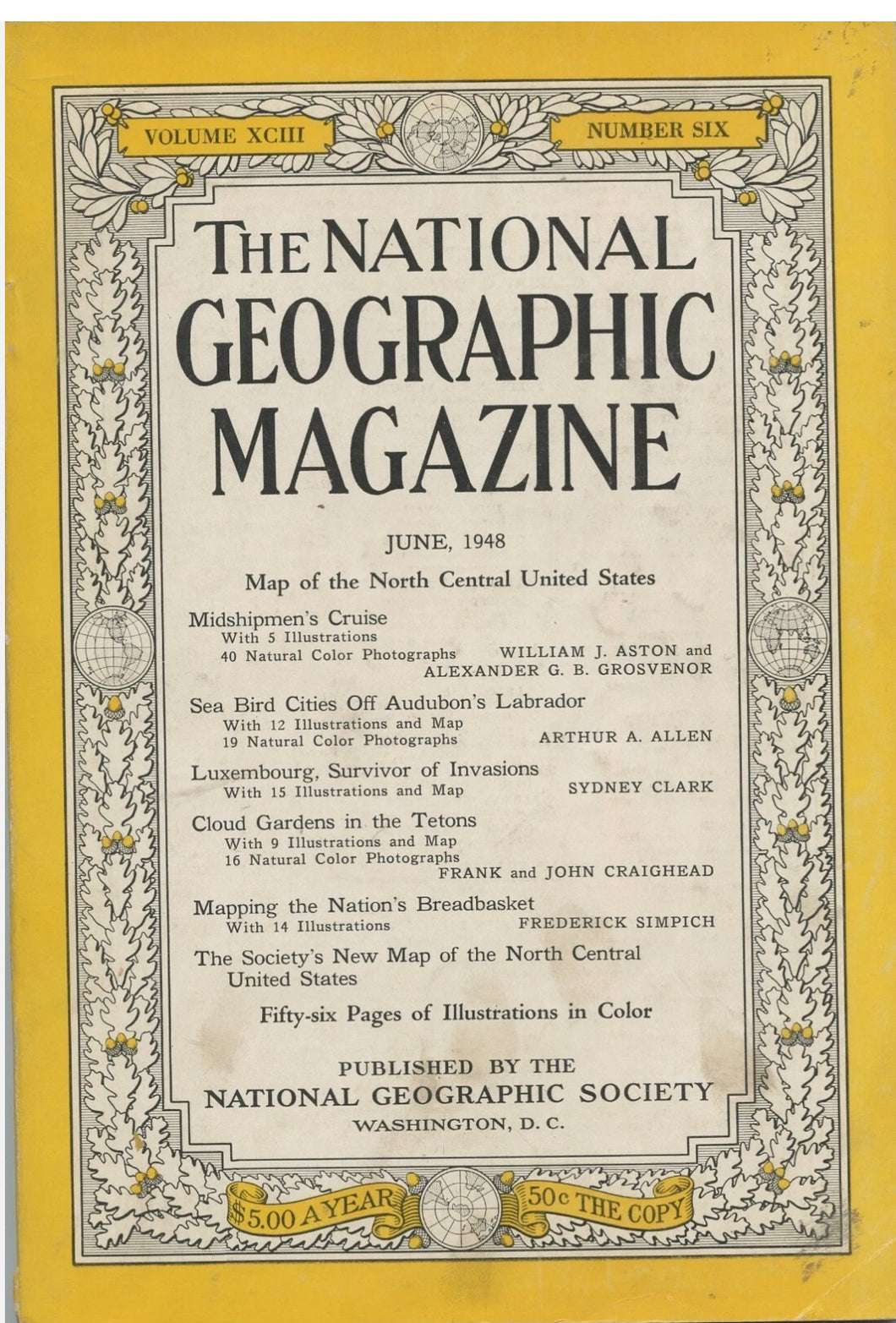 National Geographic Magazine Volume XCIII Number 6 June 1948 [Paperback] National Geographic