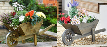 Load image into Gallery viewer, Woodland Wheelbarrow Wooden  Planter - Garden Ornament - Smart Garden Products - Medium or XL Original and Slate colours
