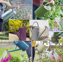 Load image into Gallery viewer, Watering Can 9 Litre Choose Colour - Galvanised Steel - Blue - Green - Purple - Ivory White  - Slate Grey - Smart garden products
