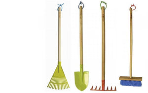 Children's Tall Tools Gardening Equipment Soil Rake, Leaf Rake, Spade, Brush - Various Options - By Briers - Smart Garden
