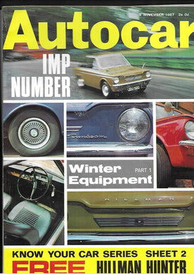 Autocar 9 November 1967 - Imp Number