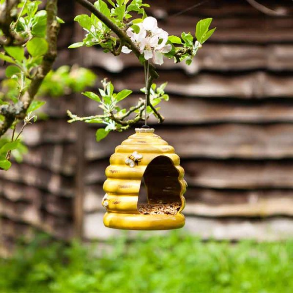 Beehive Feeder - Bird - Animal Feeder - Bird seed feeder - Fly through