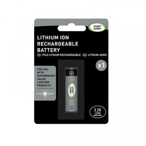 3.2V li-ion 14500 600mAh Superbright Rechargeable Batteries - Replacement Battery for 'SuperBright' Solar lights