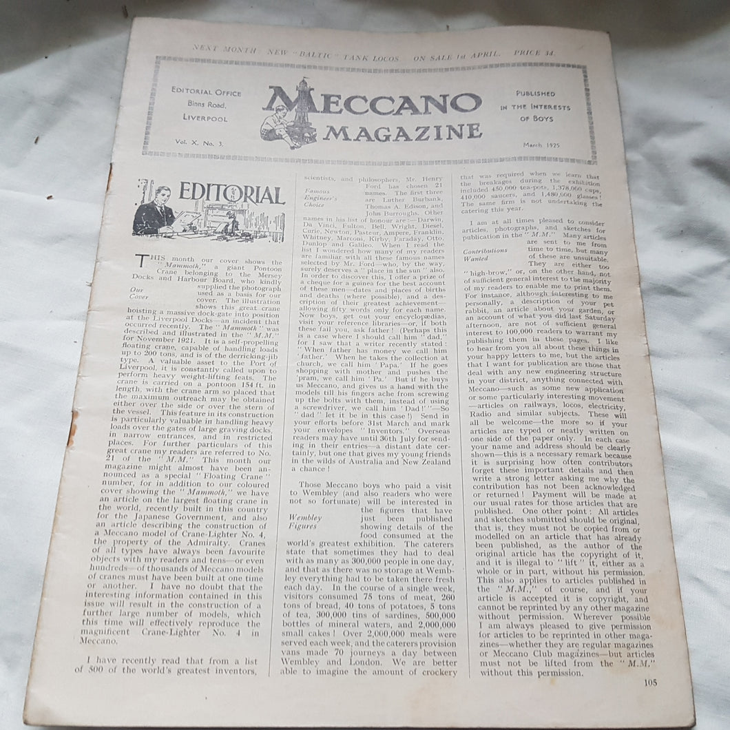 Meccano magazine March 1925 vol x number 3