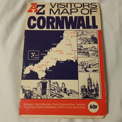 A to Z visitors map of Cornwall