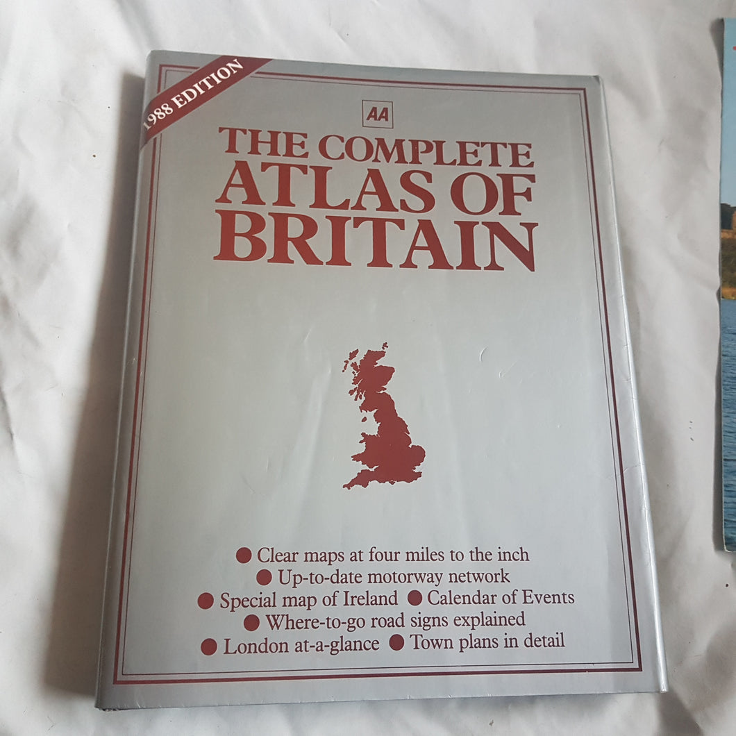 AA the complete atlas of Britain 1988 edition. Hardcover.