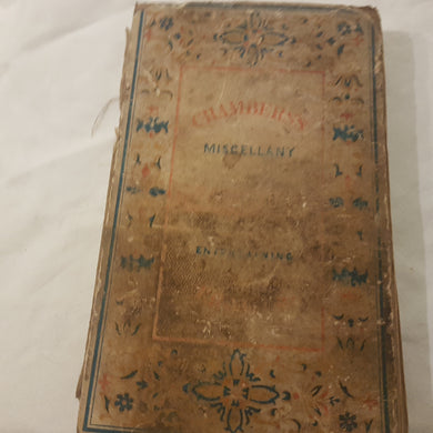 Chambers's Miscellany of Useful and Entertaining Tracts. Very Poor condition