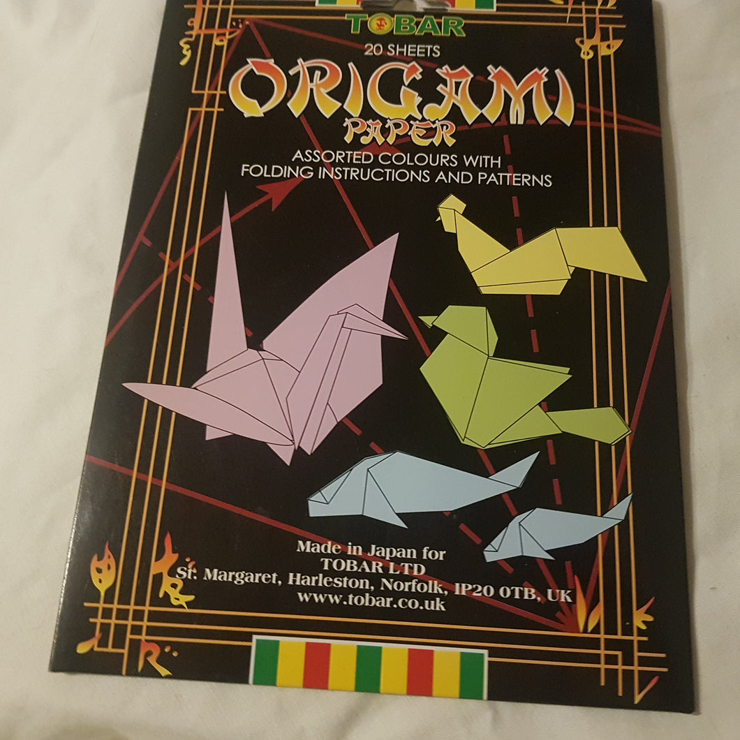 Tobar 20 Sheets. Origami Paper.