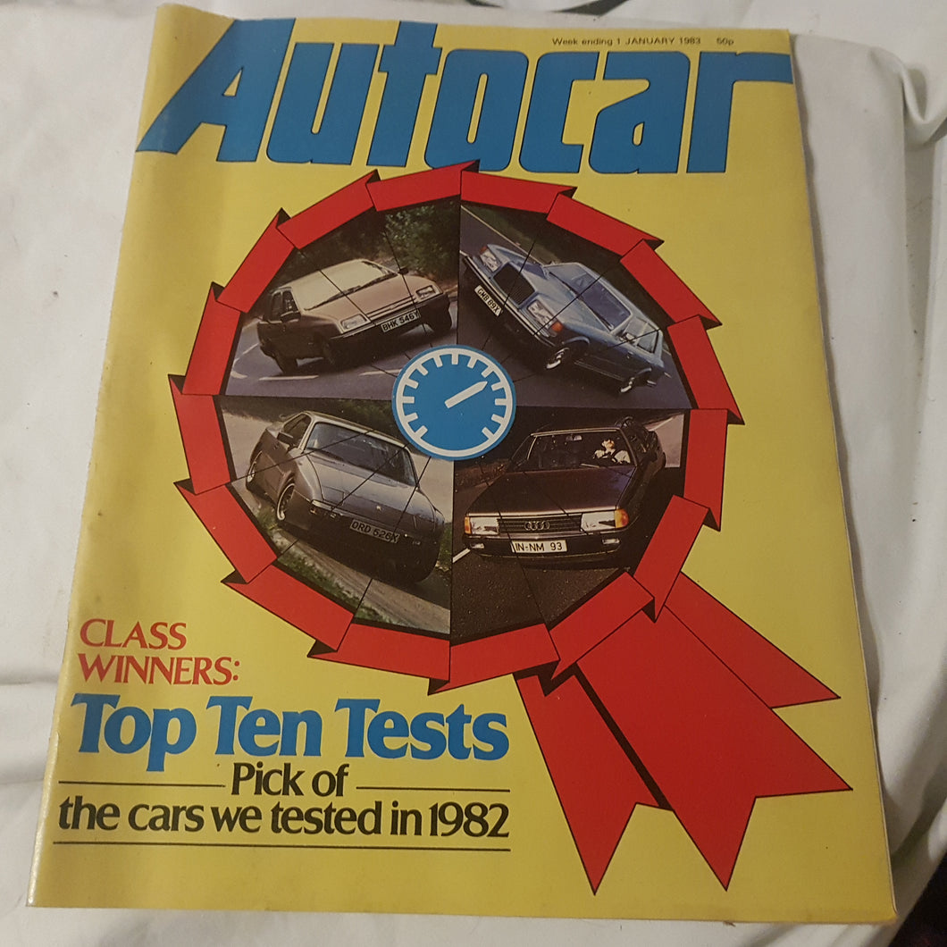 AUTOCAR. 1 JANUARY 1983. Paperback.