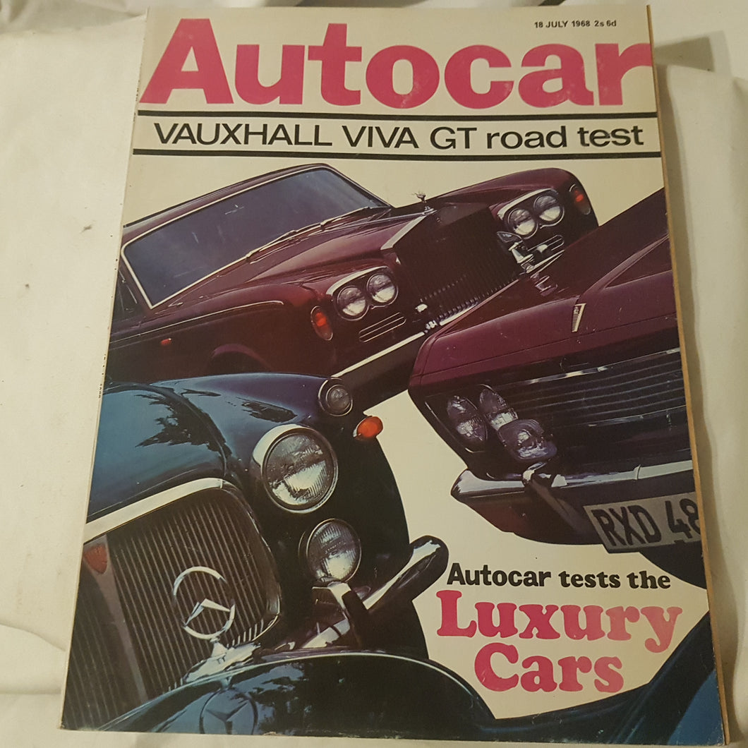 AUTOCAR. VAUXHALL VIVA GT road test. 18 July 1968. Magazine.