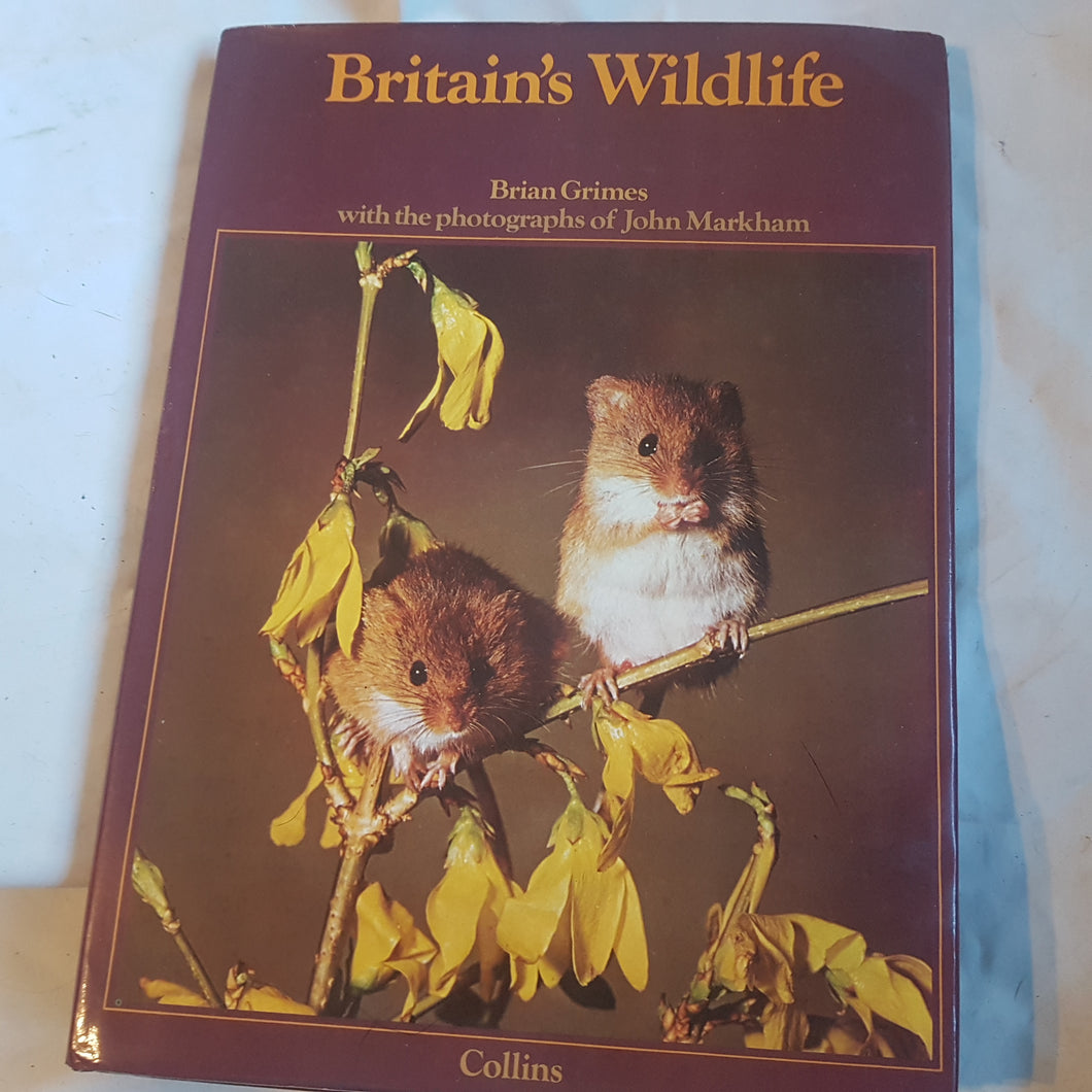 Britain's wildlife hardcover Brian Grimes with the photographs of John Markham