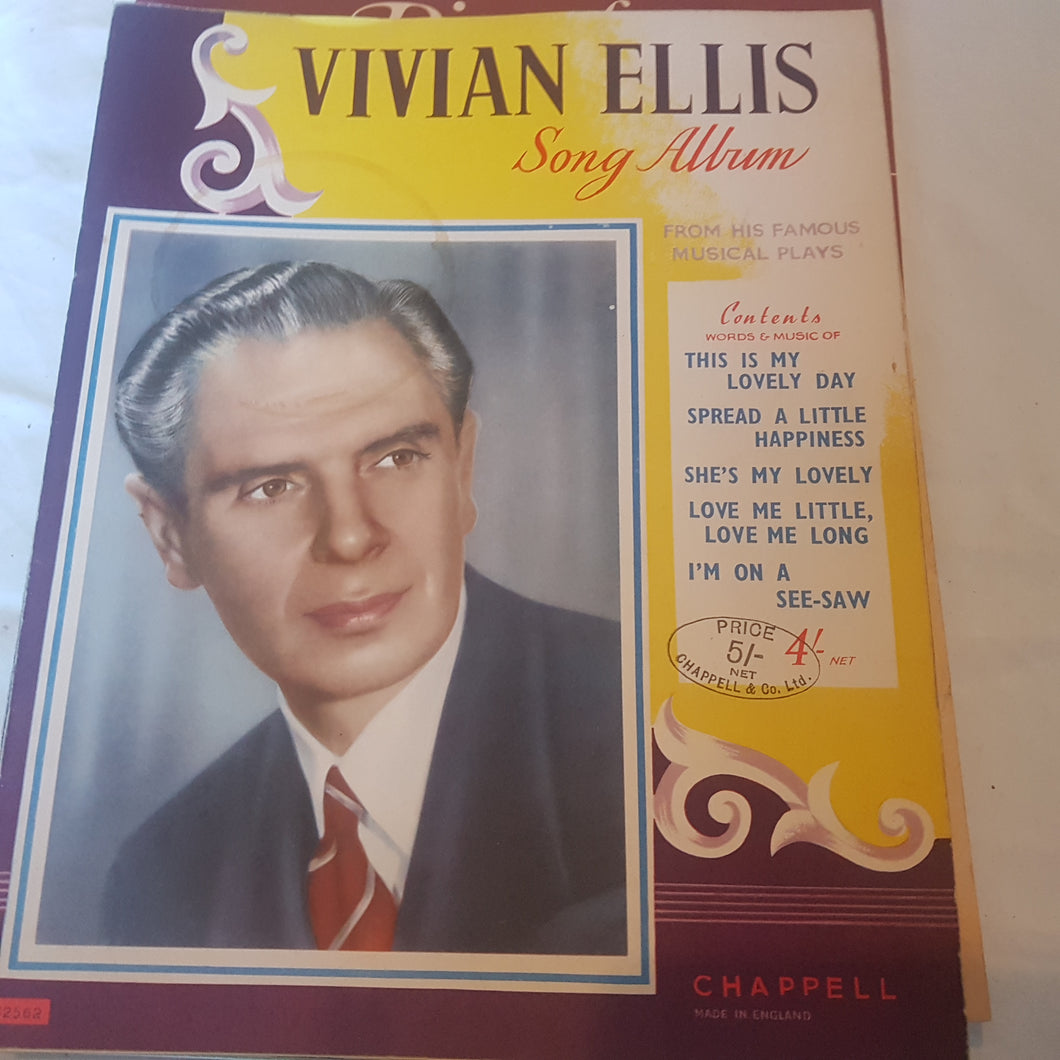 Vivian Ellis song album from his famous musical plays sheet music