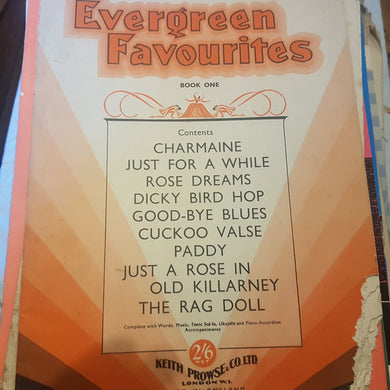 Evergreen favourites book 1 sheet music