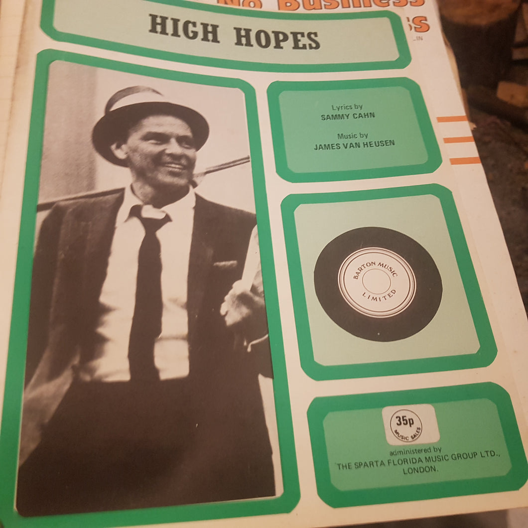 High Hopes Sammy Cahn James Van heusen sheet music