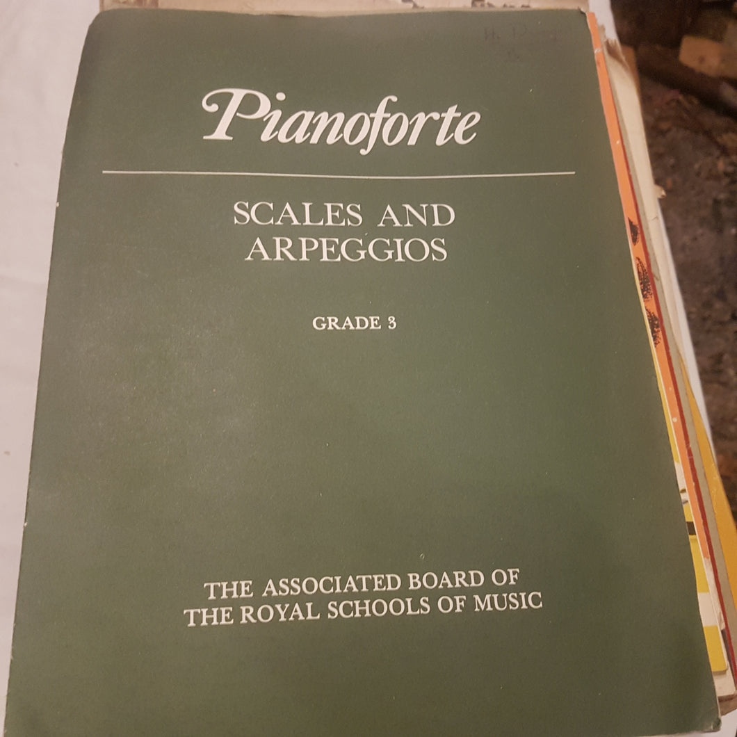 Pianoforte scales and arpeggios grade 3 sheet music