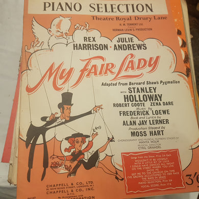 Piano selection Theatre Royale Drury Lane my fair lady music sheets