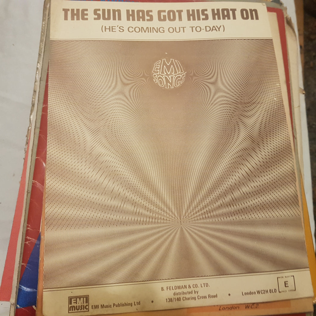 The sun has got his hat on EMI Songs music sheet
