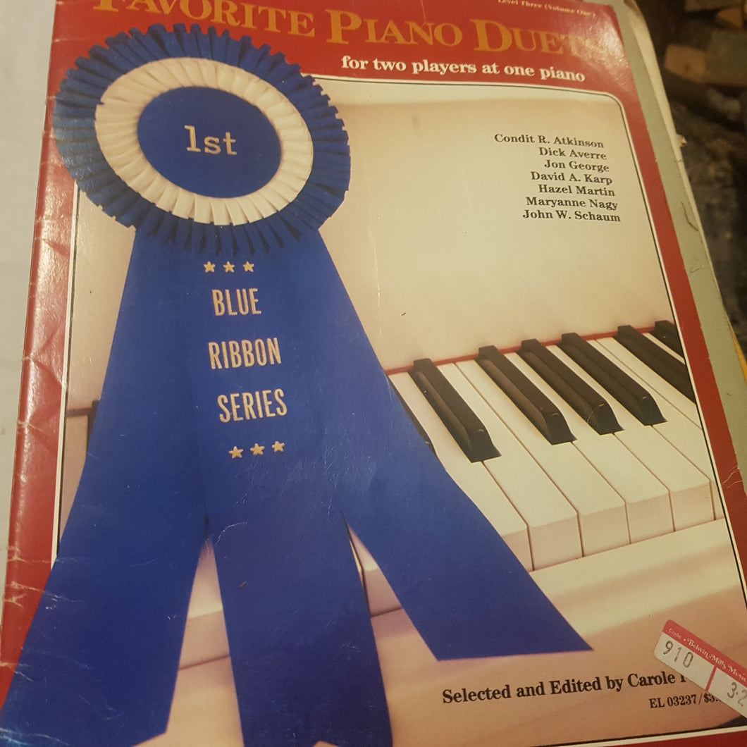 Blue ribbon series favourite piano duets music sheet