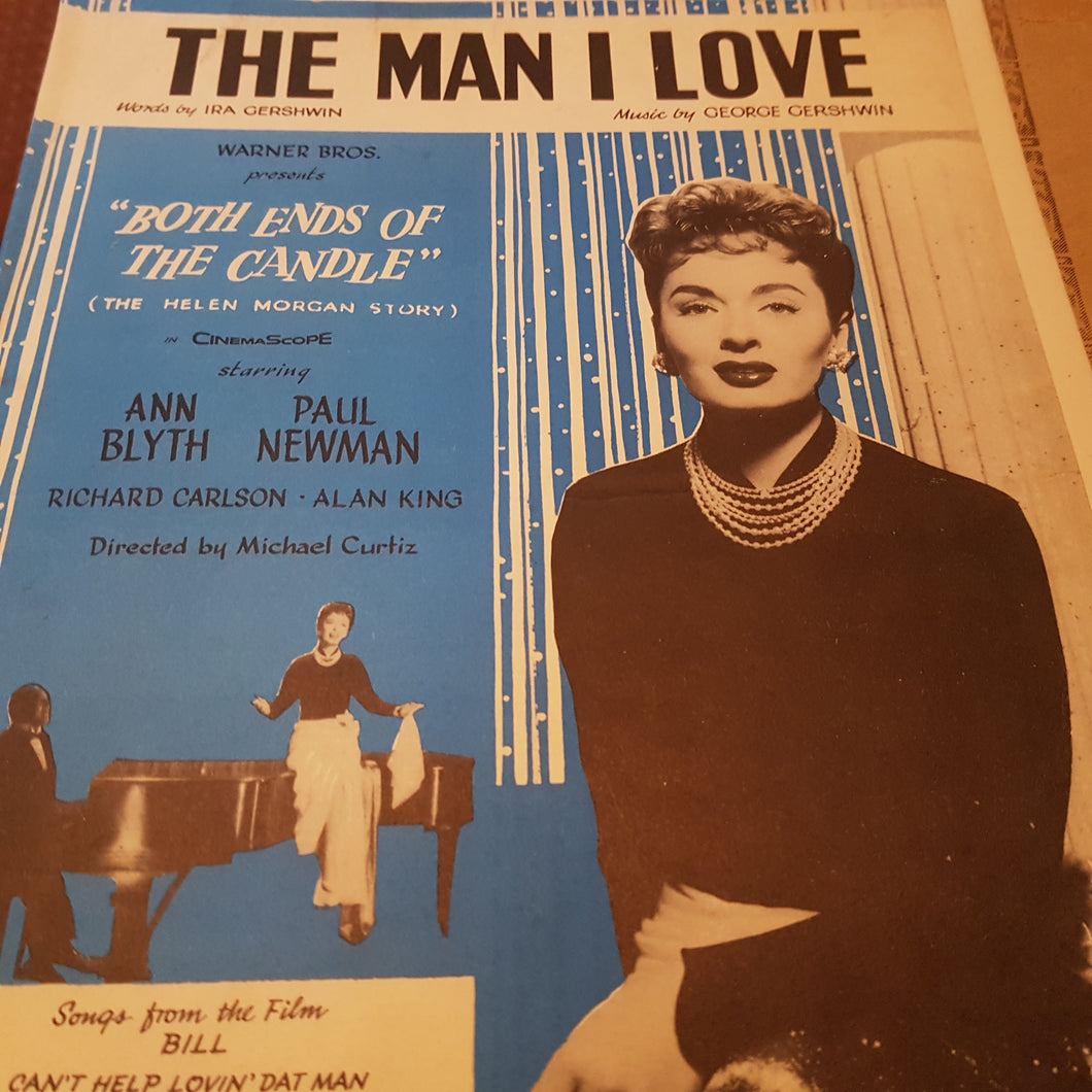 The Man I Love. Gershwin. Both Ends of the Candle. Music sheet.