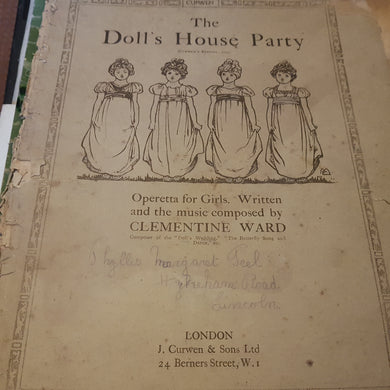 The doll's house party operetta for girls Clementine Ward music sheets