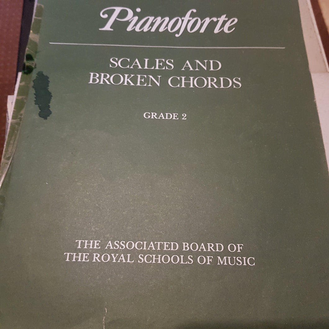 Pianoforte scales and Broken Chords grade 2 Royal schools of music music sheets