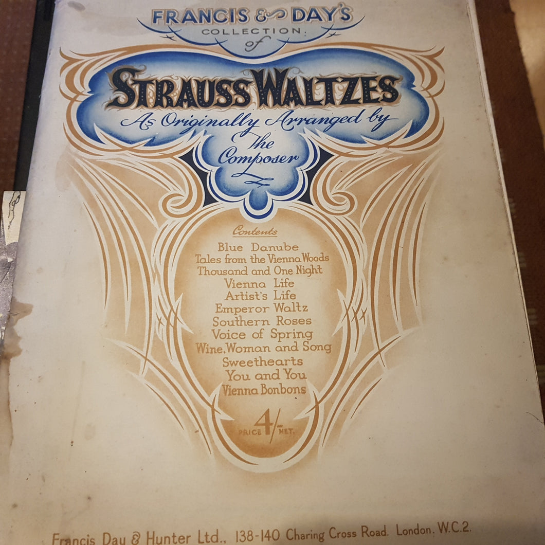 Francis and Day's collection of Strauss waltzes Music Shee
