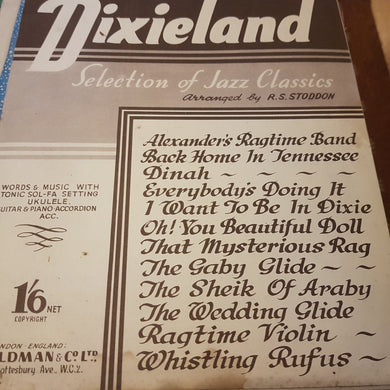 Rolands pianoforte dixieland selection of jazz classics Stoddon. Music sheet.