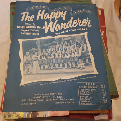 The happy Wanderer music sheet. Möller. Ridge.