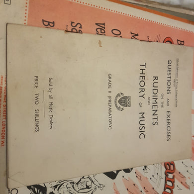 Trinity College of Music questions exercises rudiments and theory of music grade 2