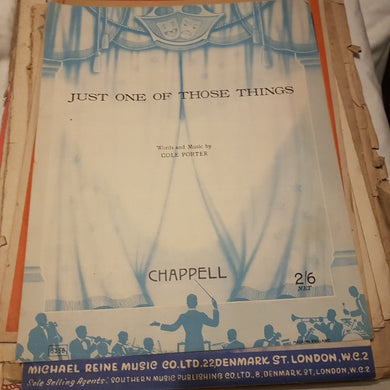 Just one of those things Cole Porter music sheet