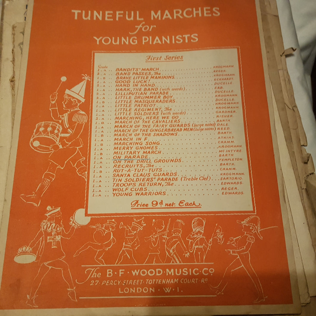 Tuneful marches for young pianist on Parade music sheet