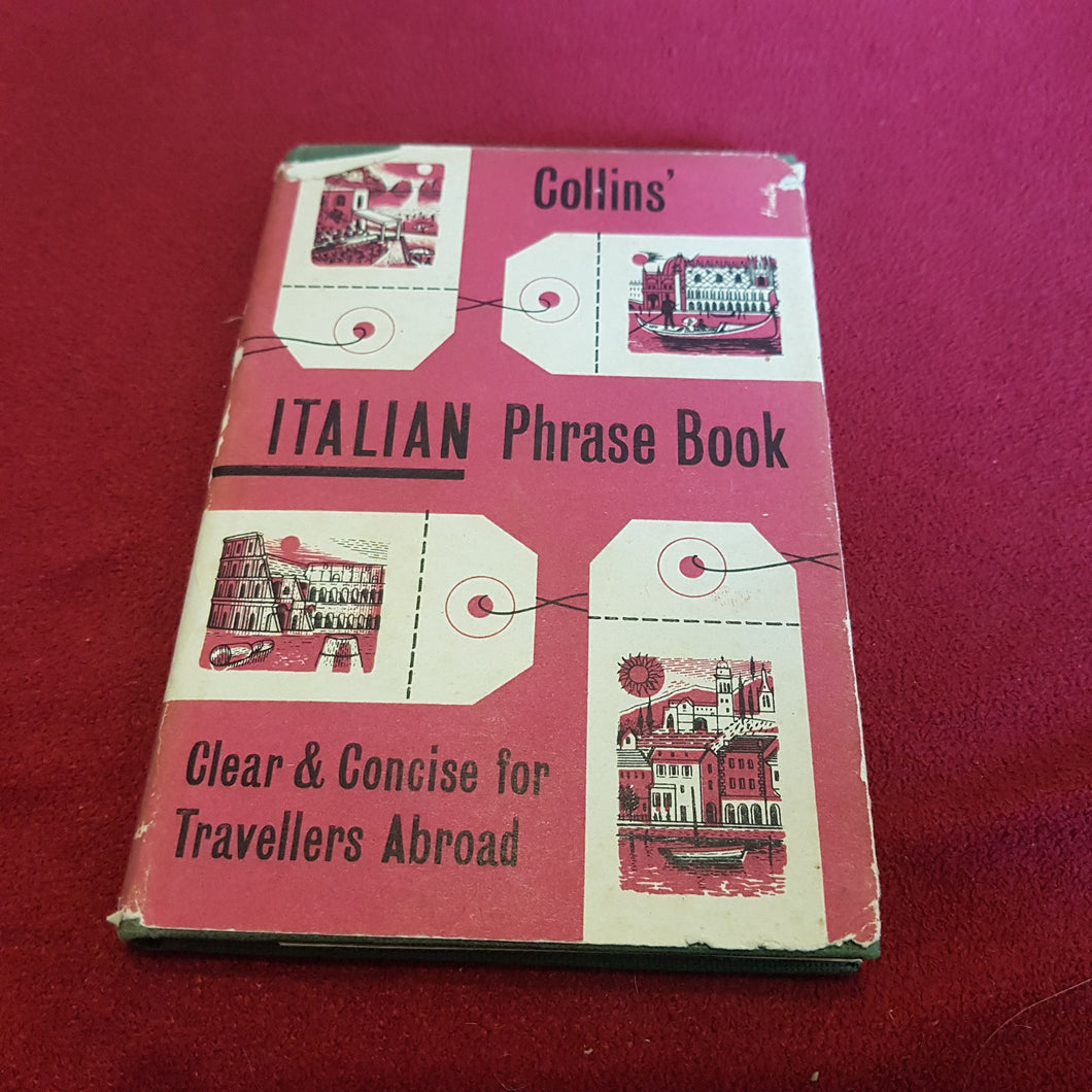 Collins Italian phrasebook hardcover 1957