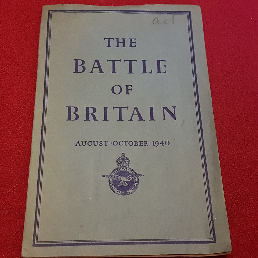 Battle of Britain August to October 1940 paperback an air Ministry account 1940