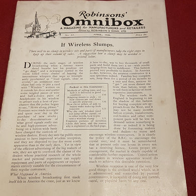 Robinsons omnibox magazine April 1926 number 11