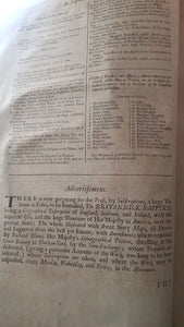 Queen Anne Bible C 1700's Blome's History of the Bible; The History of the Old and New testament [Leather Bound/kid skin]