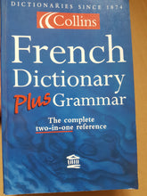 Load image into Gallery viewer, Collins French dictionary plus grammar paperback 2001.
