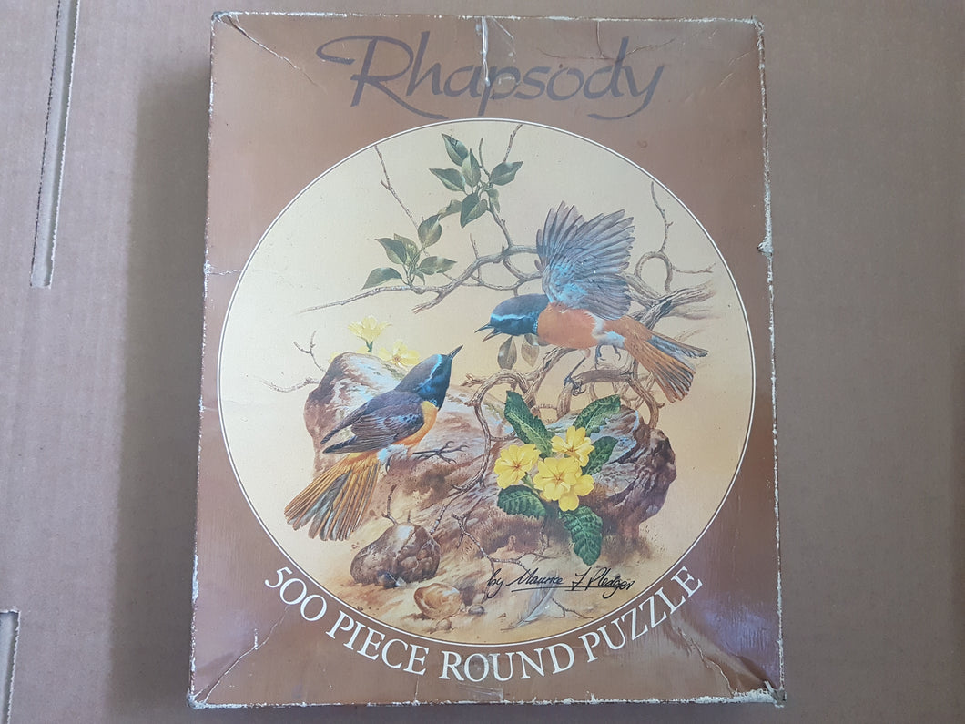 Rhapsody 500pcs round puzzle common redstart 19