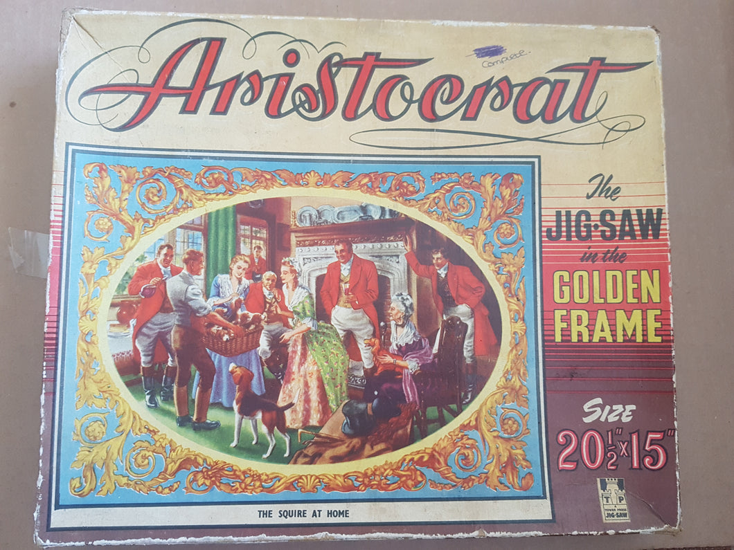 Aristocrat the jigsaw in the Golden frame. number 3 The Squire at home. Tower press