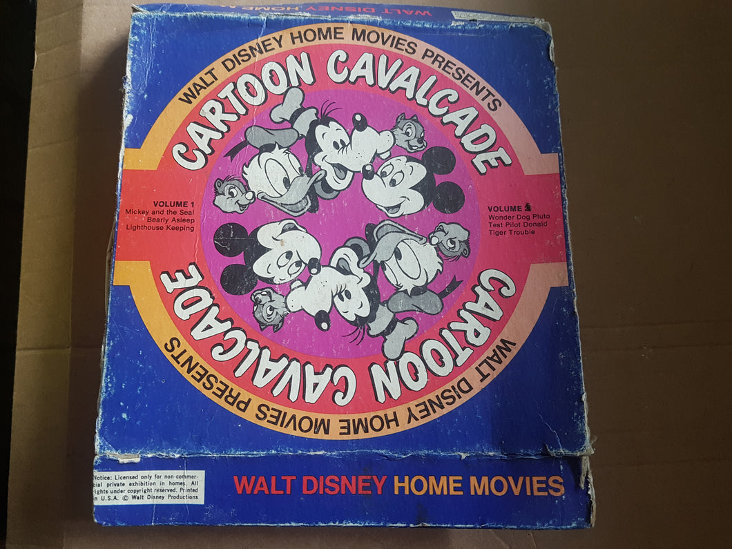 Rare reel-to-reel Walt Disney home movies presents cartoon cavalcade 8-mm 1936