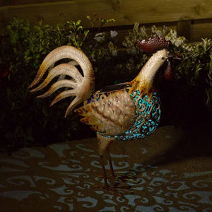 Cockerel Solar Silhouette - Solar light