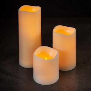 Flameless LED Candle 7.5 x 7.5cm - Safe candle light - 1 Candle