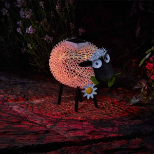 Silhouette Dolly Sheep - Solar Powered - Multi Colour or White light option. 21 x 27 x 14 cm - Smart Solar